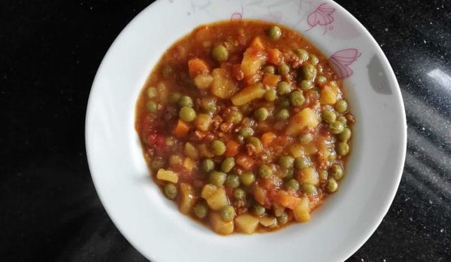 bezelye yemeği