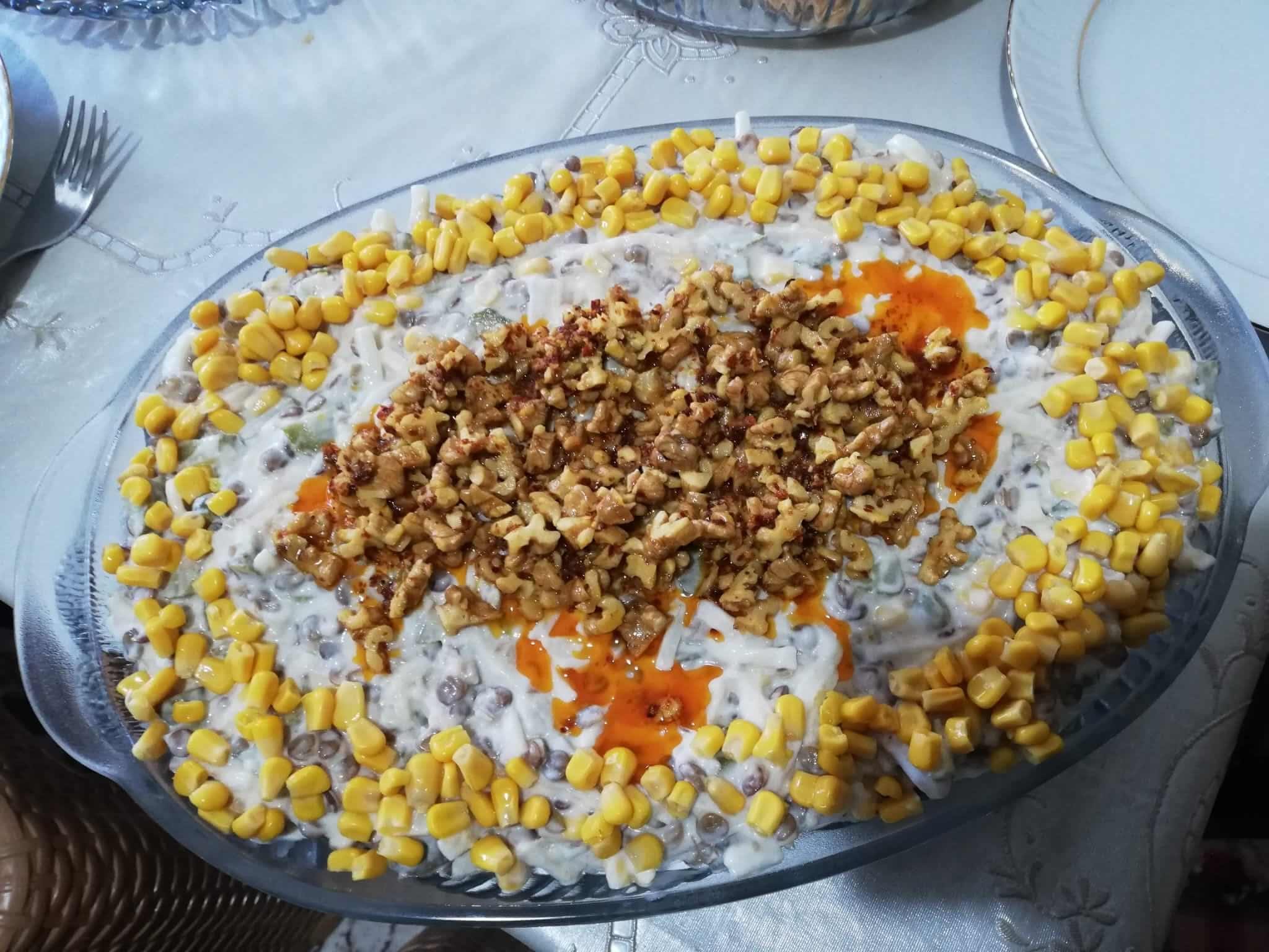 Erişteli Ve Mercimekli Salata Tarifi
