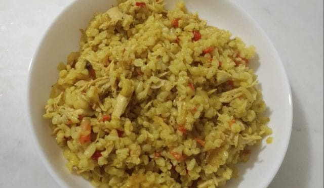 Sebzeli Tavuklu Bulgur Pilavı