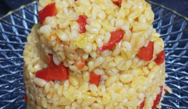 Kapya biberli bulgur pilavı