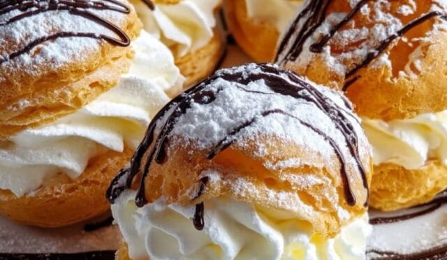 Çift Dolgulu Profiterol