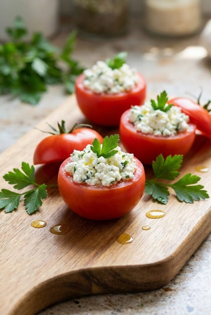 Peynirli Domates Dolmasi Tarifi