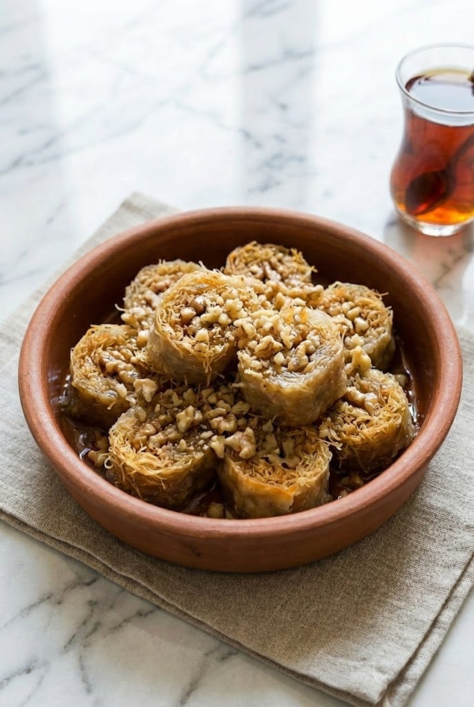 Yufkalı Kadayıf Sarma Tarifi