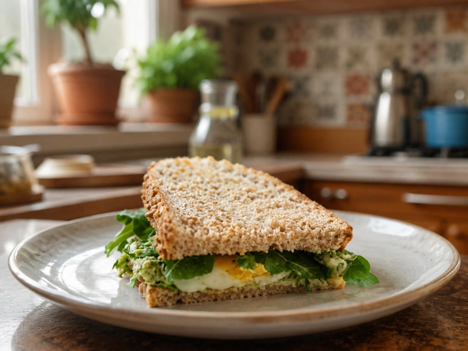 Avokadolu Tavuklu Pesto Soslu Sandviç Tarifi