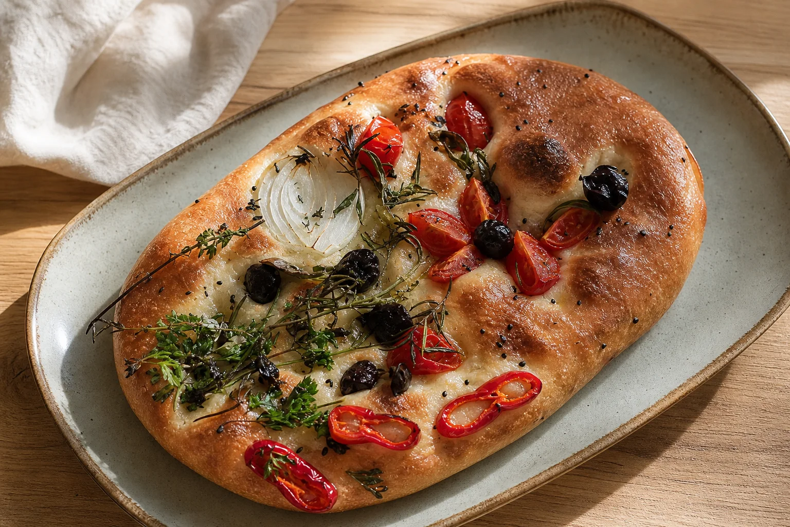 Ekşi Mayalı Focaccia Tarifi