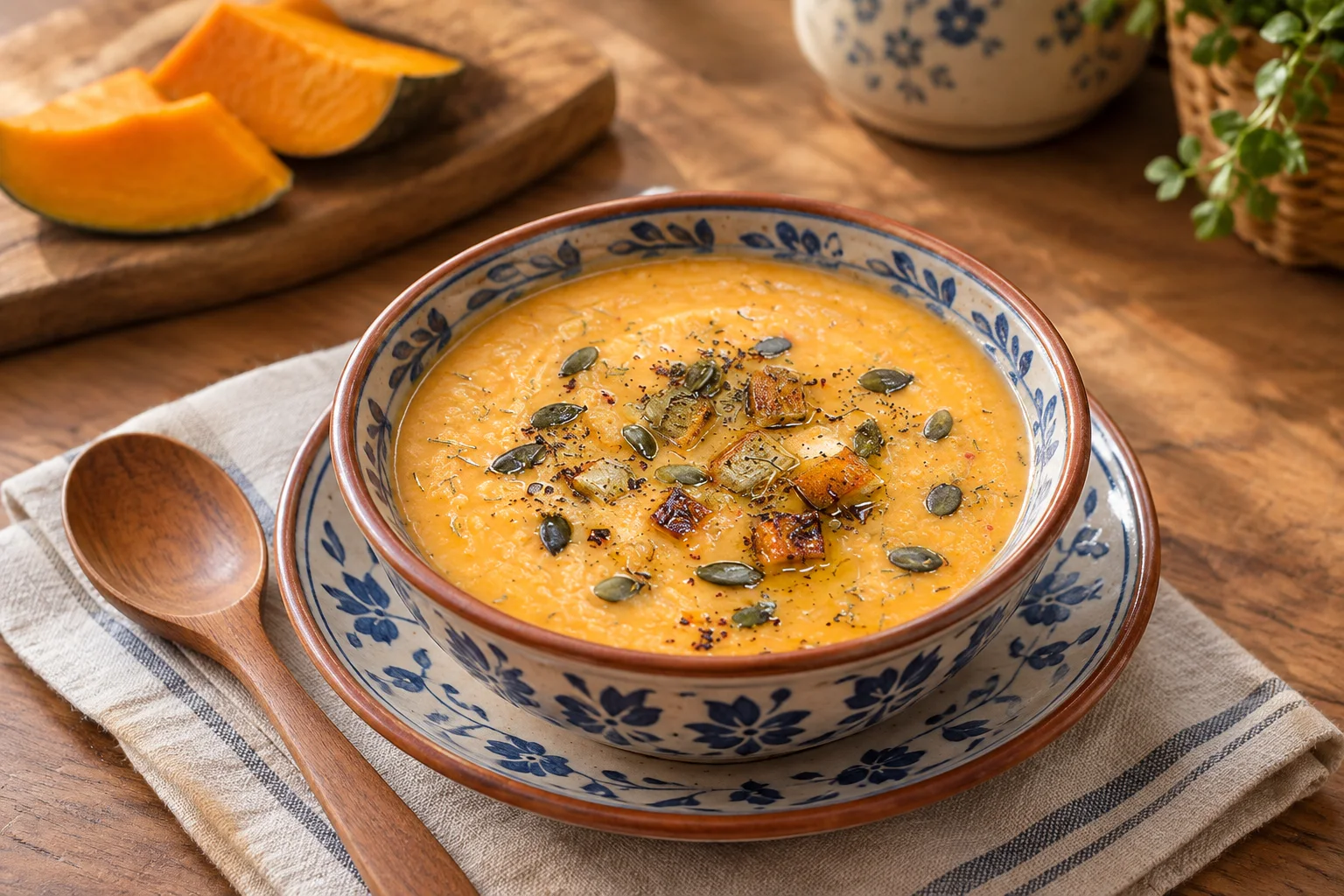 Balkabaklı Mercimek Çorbası Tarifi