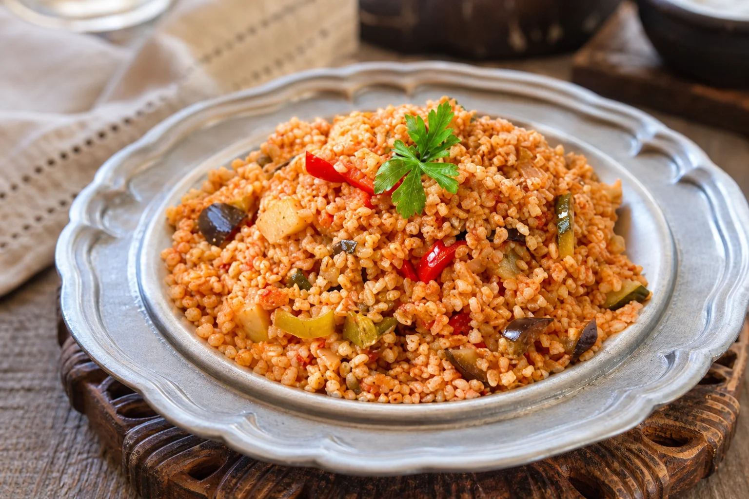 Bol Sebzeli Bulgur Pilavı Tarifi