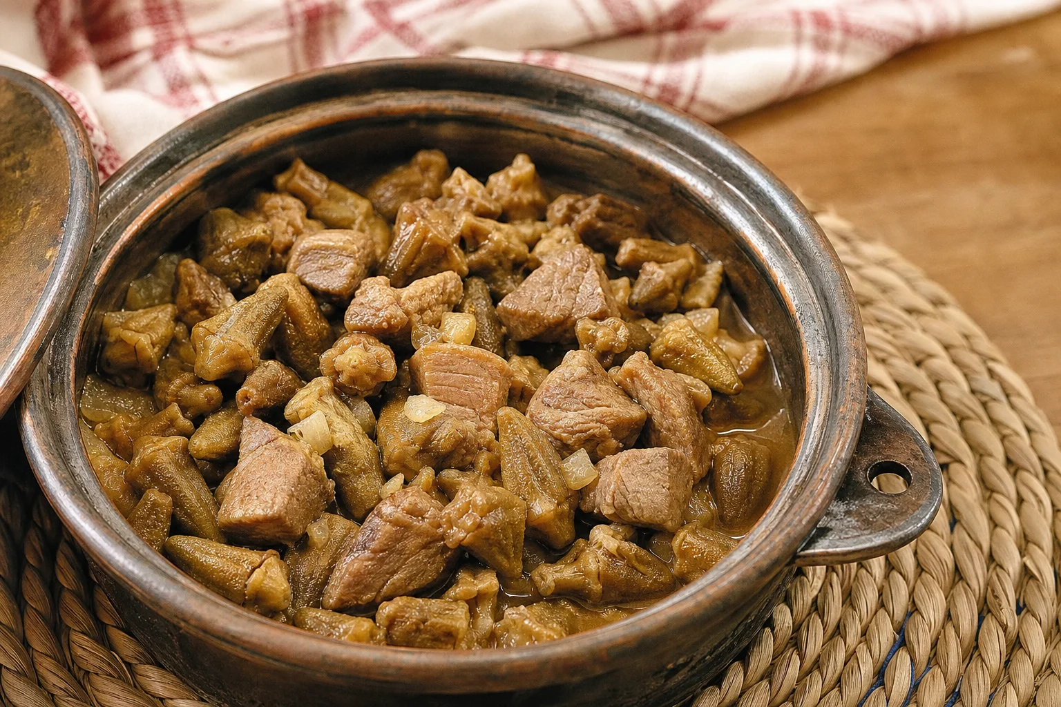 Etli Kuru Bamya Tarifi