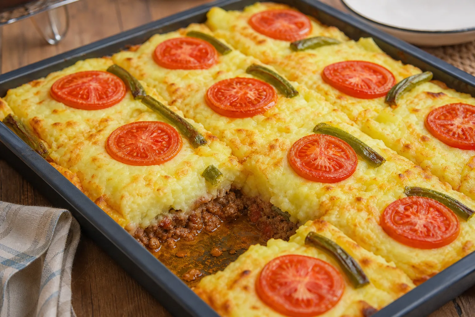 Püreli Tepsi Kebabı Tarifi