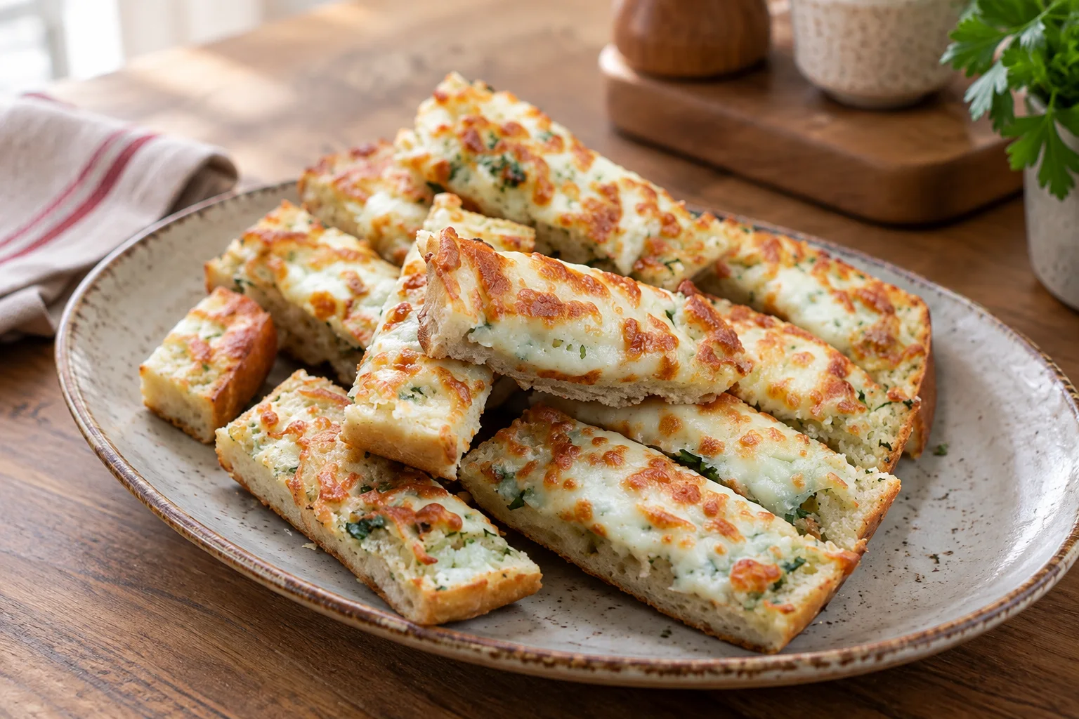 Sarımsaklı Kaşarlı Ekmek Tarifi