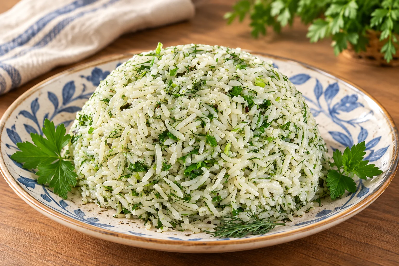 Zeytinyağlı Yeşil Pilav Tarifi