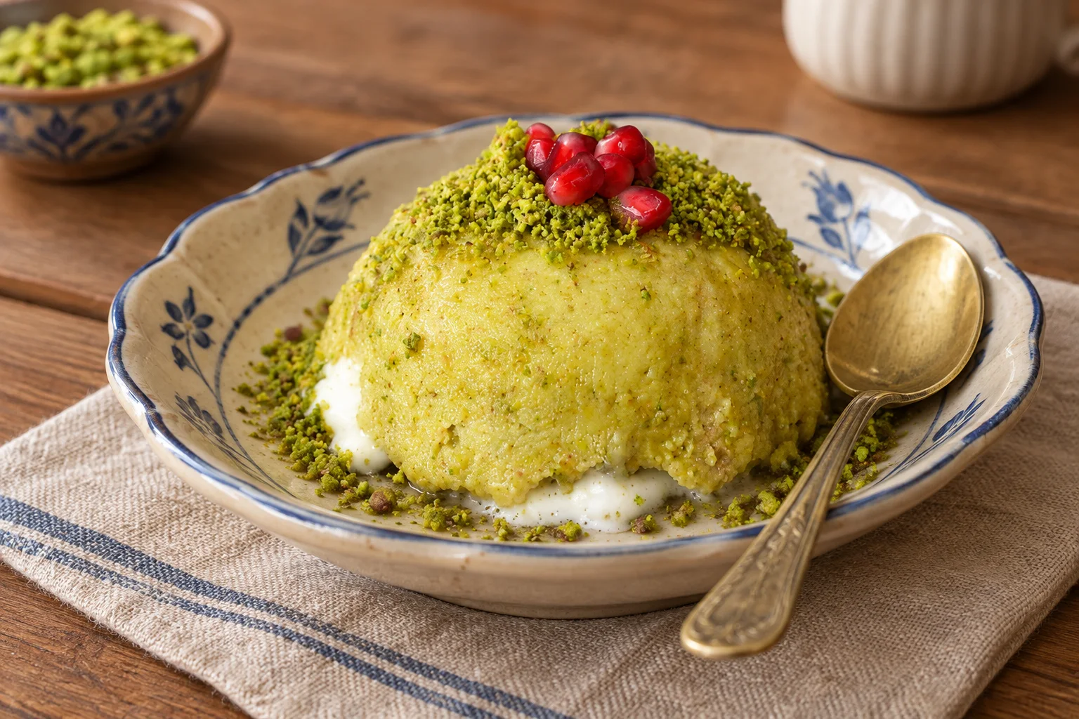 Antep Fıstıklı Dondurmalı İrmik Helvası Tarifi