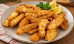 İnce çıtır kaplamalı sıcak balık tempura lokmaları