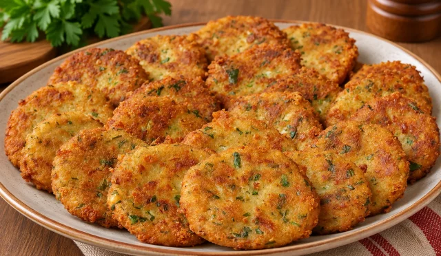 Kaşarlı ve baharatlı bayat ekmek köfteleri