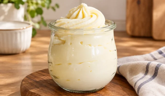 Beyaz çikolatalı pasta kreması