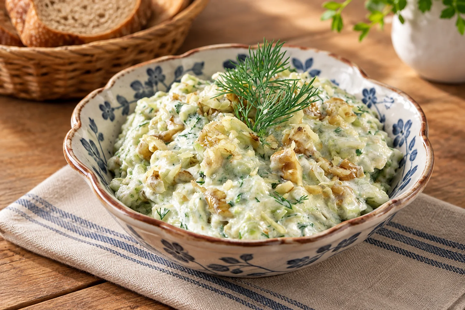 Cevizli Kabak Salatası Tarifi
