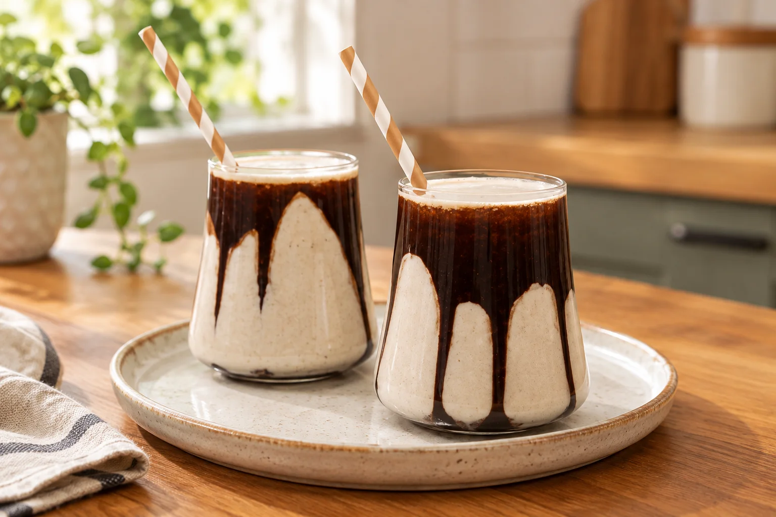 Çikolata Soslu Bisküvili Smoothie Tarifi