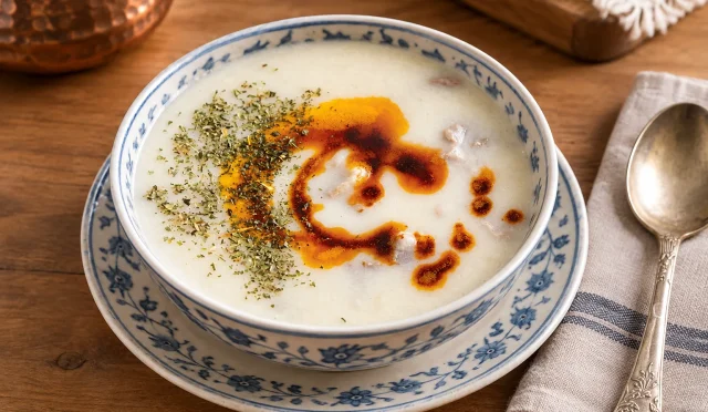 Kuzu gerdanlı, yoğurt terbiyeli düğün çorbası
