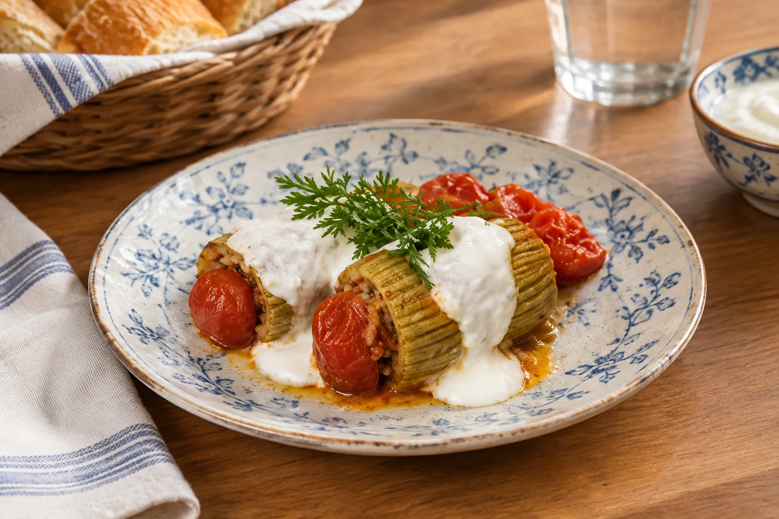 Kıymalı Soslu Kabak Dolması Tarifi