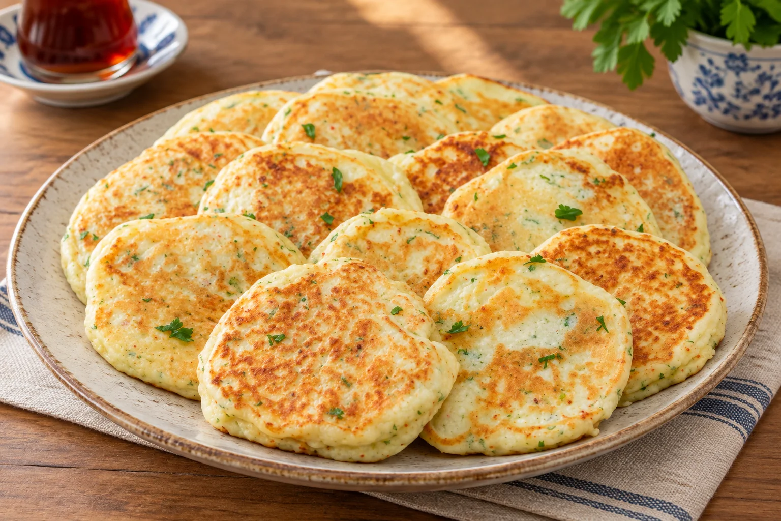 Kahvaltılık Peynirli Pankek Tarifi