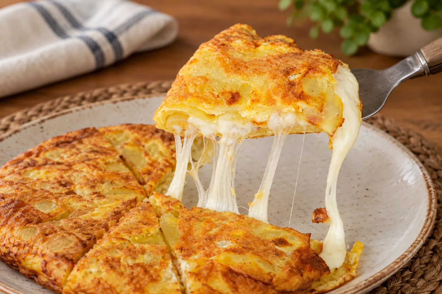 Kaşar Peynirli Patatesli Omlet Tarifi