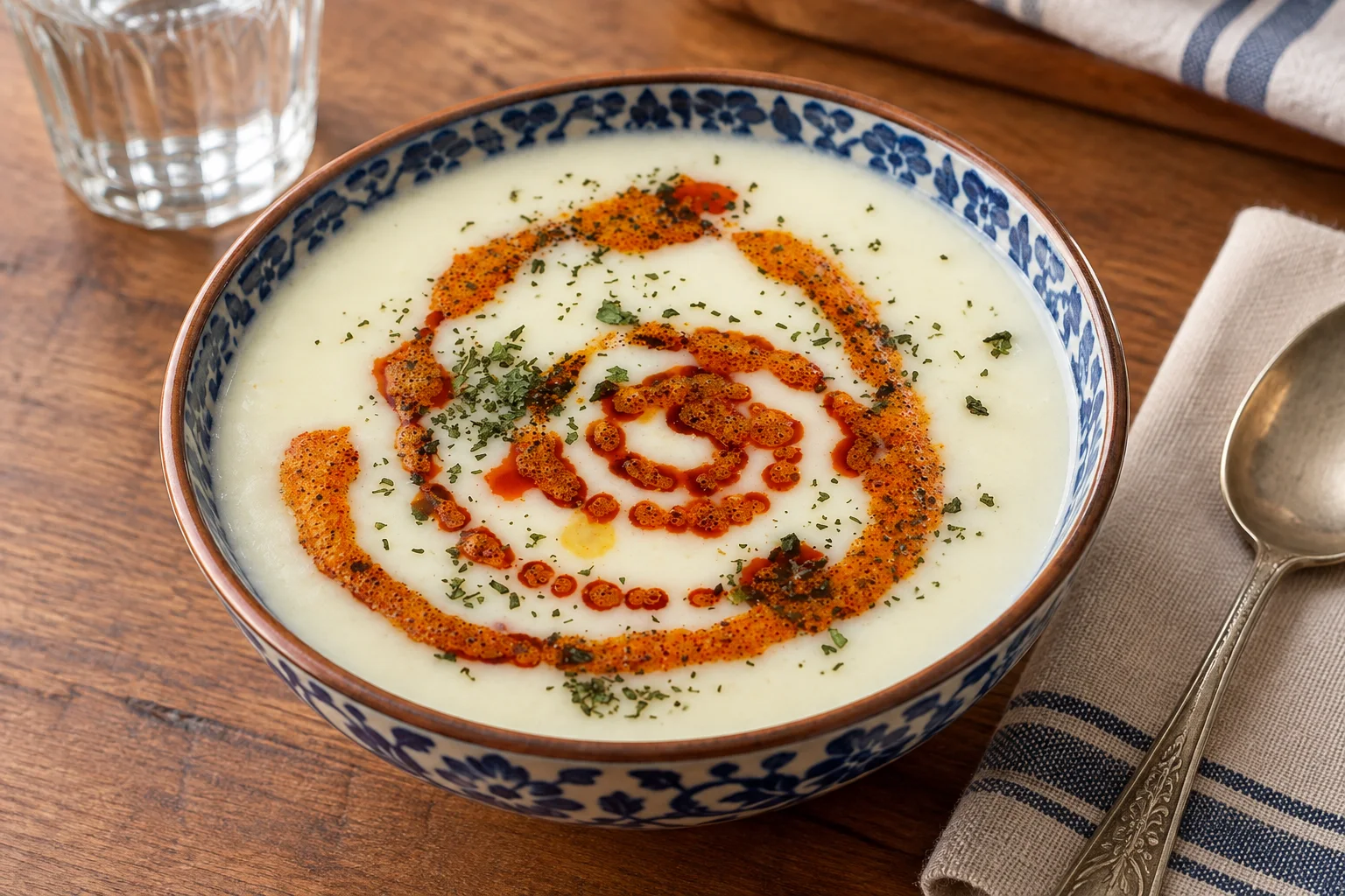 Biberli Nohutlu Yoğurt Çorbası Tarifi
